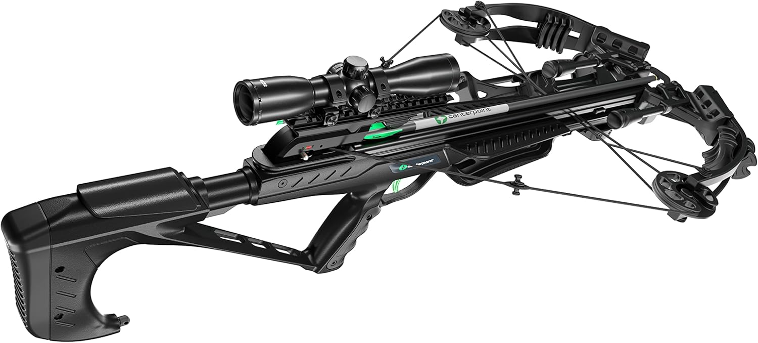 Dagger 405 FPS 220 LBS Compound Crossbow - 15 Inch Cocked with Whisper Silencing System