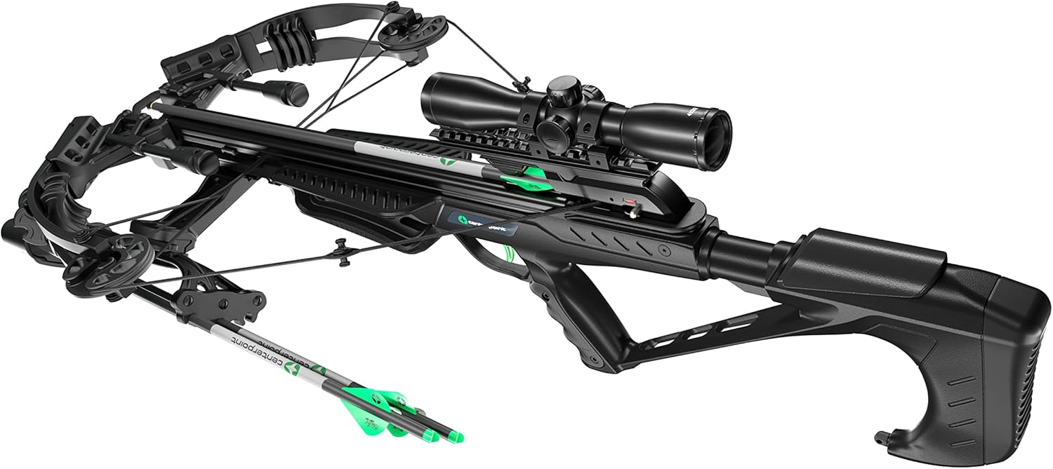 Dagger 405 FPS 220 LBS Compound Crossbow - 15 Inch Cocked with Whisper Silencing System