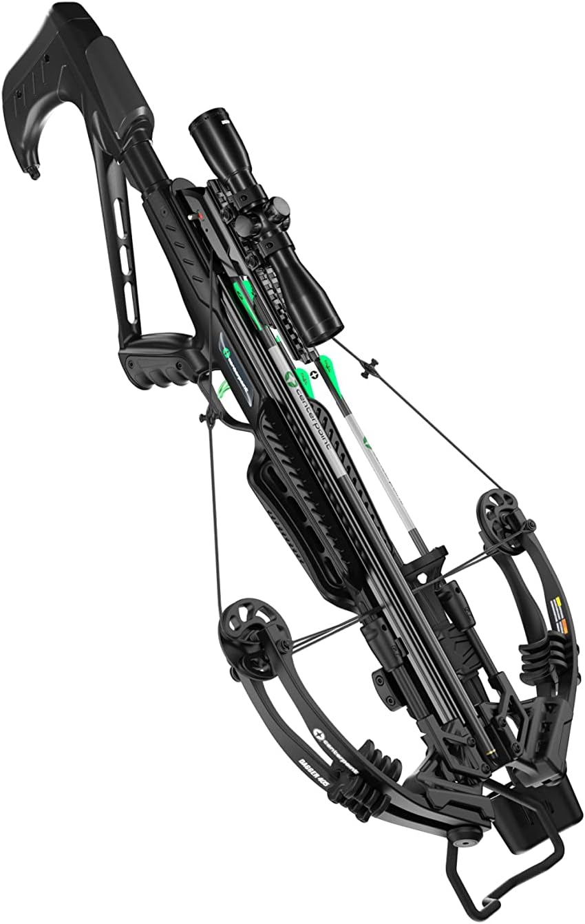 Dagger 405 FPS 220 LBS Compound Crossbow - 15 Inch Cocked with Whisper Silencing System