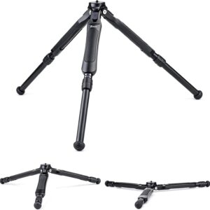 Zeadio Adjustable Camera Tripod, Portable Aluminum Tabletop Travel Tripod, 3-Stage Height Adjustable, with 1/4" Mount for DSLR, Gimbal, Smartphone, Action Camera etc
